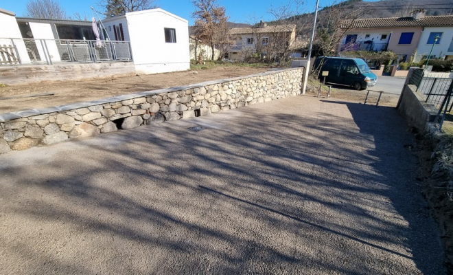 Muret en pierre, Saint-Clément-de-Rivière, RJ Aménagements Extérieurs