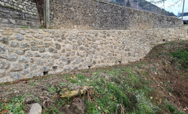 Muret en pierre, Saint-Clément-de-Rivière, RJ Aménagements Extérieurs