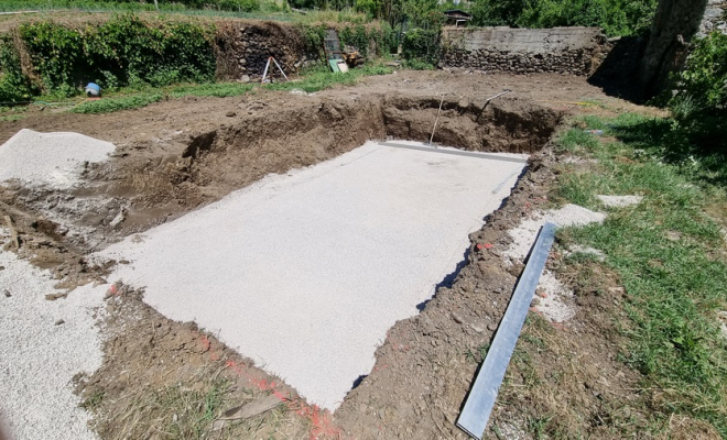 Piscine à coque, Saint-Clément-de-Rivière, RJ Aménagements Extérieurs