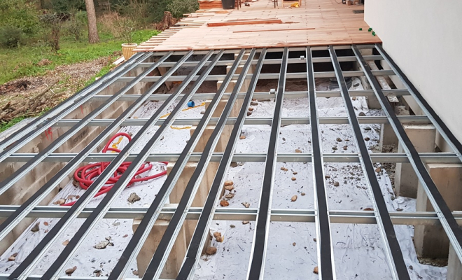 Terrasse en bois, Saint-Clément-de-Rivière, RJ Aménagements Extérieurs