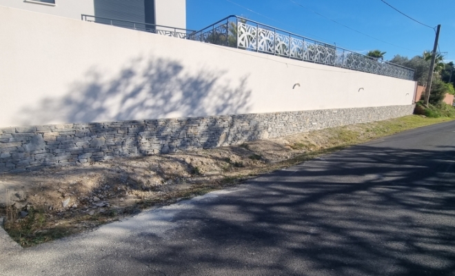 Mur en pierre naturelle , Saint-Clément-de-Rivière, RJ Aménagements Extérieurs